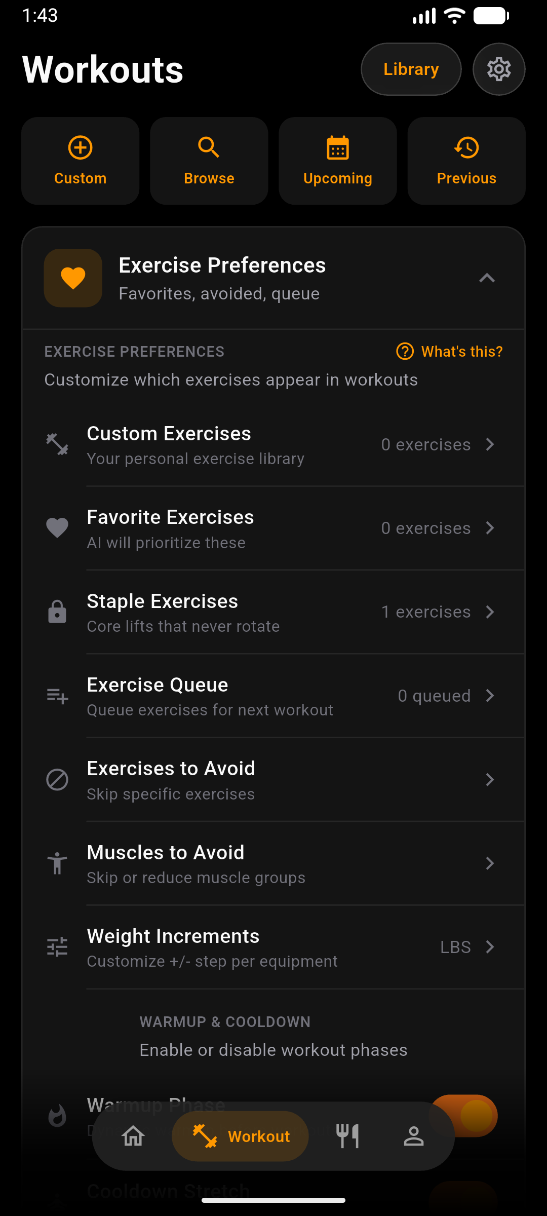 Zealova multi-agent AI coach chat interface